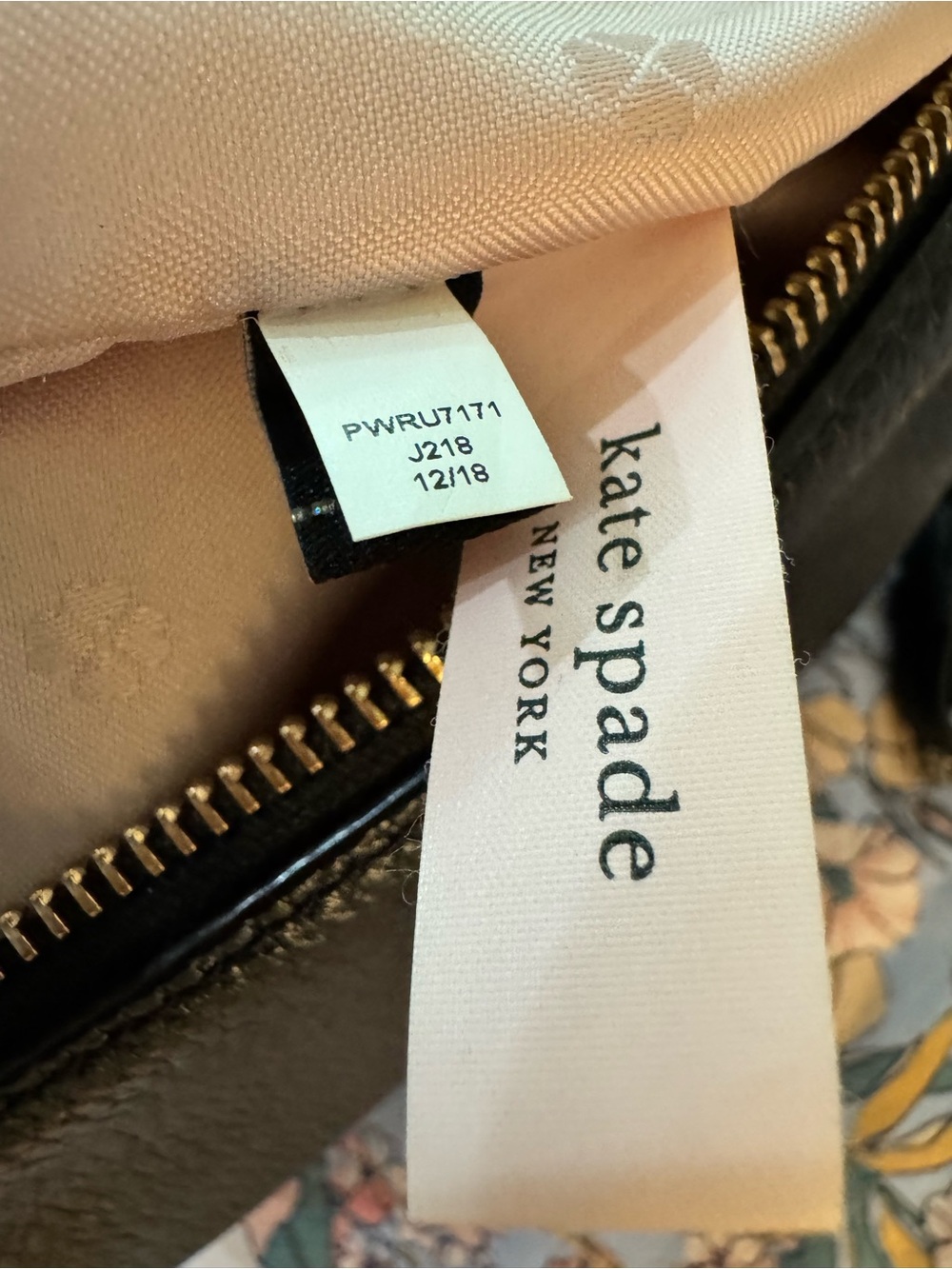 kate spade Black Pebbled Leather Gold-Accent Crossbody Bag - Picture 9 of 14